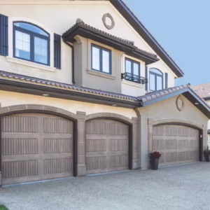 3 Impression Model 7800 (983) Vertical-Long-Panel in a Clay finish. The right most door is a 16x7, the other left two are 7x7.